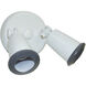 Brentwood 2 Light 9 inch White Outdoor Flood Light