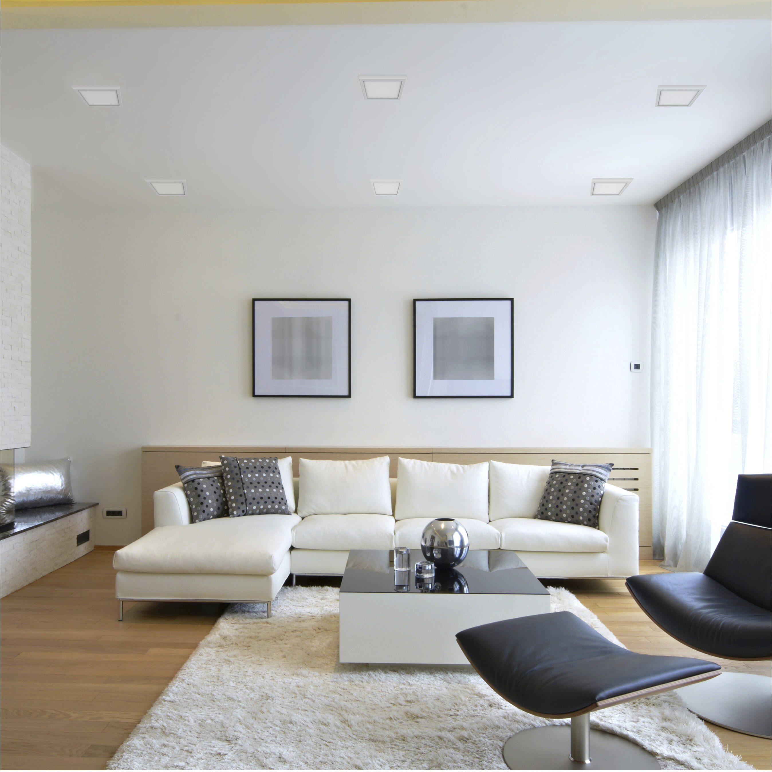 Brentwood LED 9 inch White Edge Lit Ceiling Light