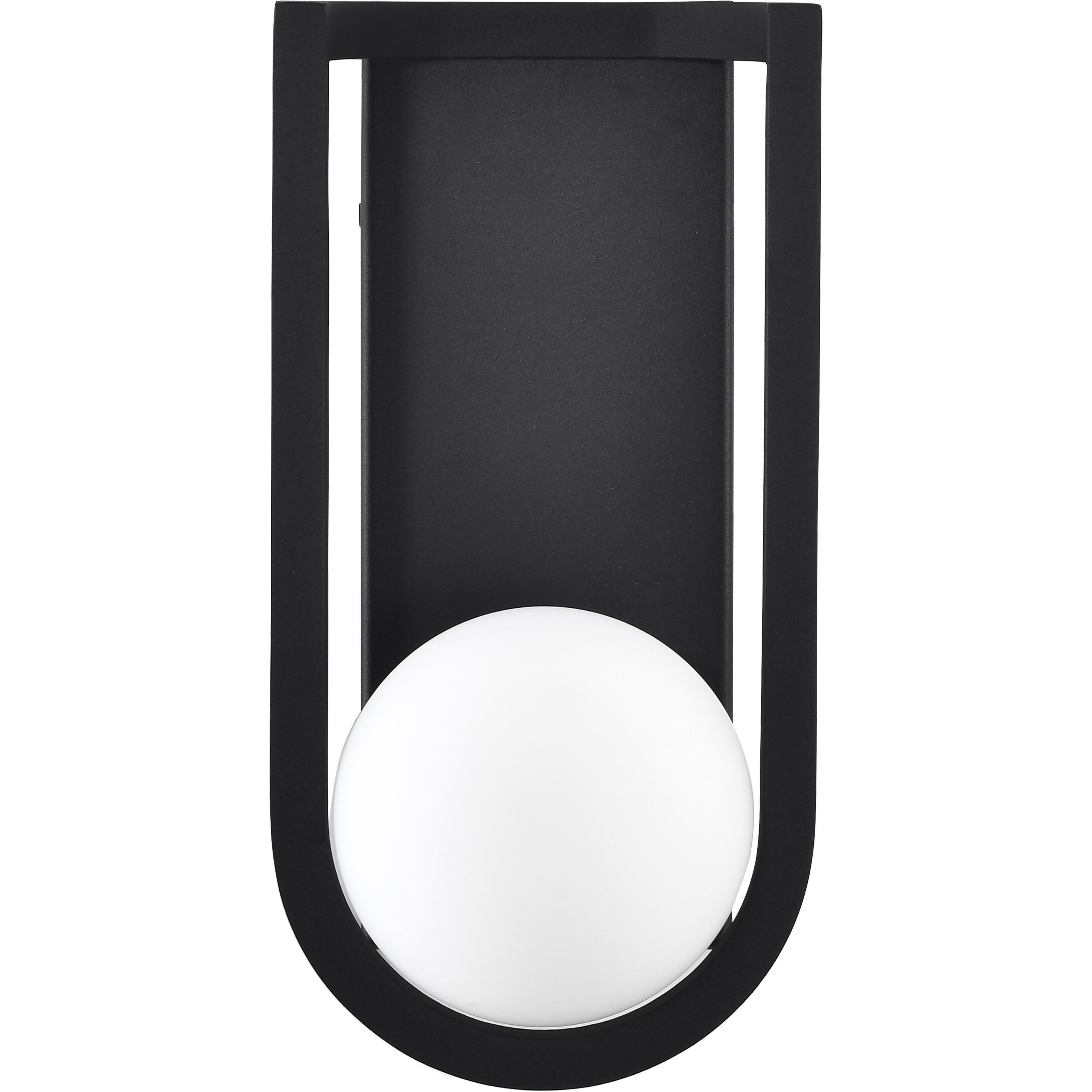 Cradle LED 12 inch Matte Black Outdoor Wall Sconce