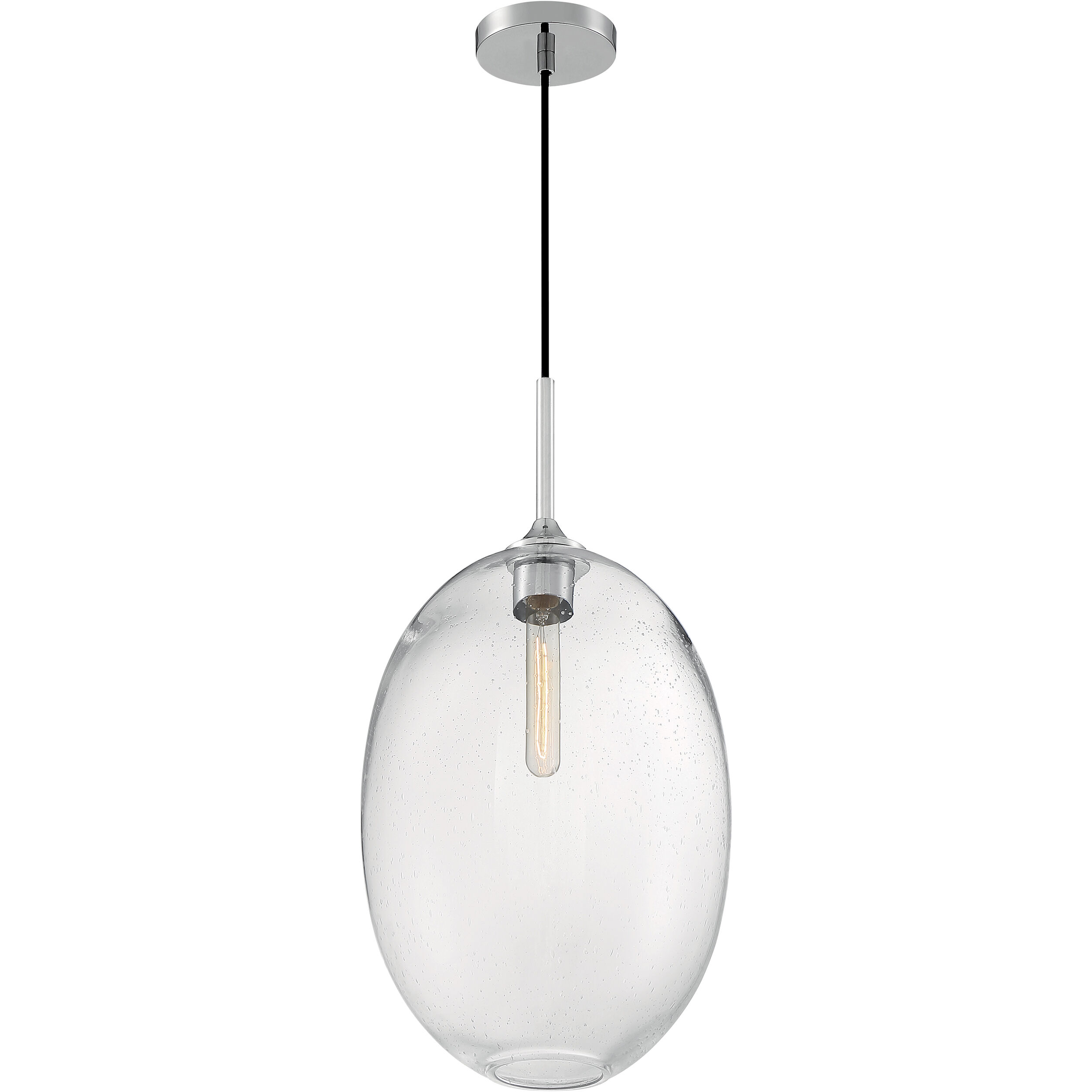Aria 1 Light 11.63 inch Polished Nickel Pendant Ceiling Light