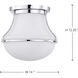 Valdora 1 Light 14 inch Polished Nickel Flush Mount Ceiling Light