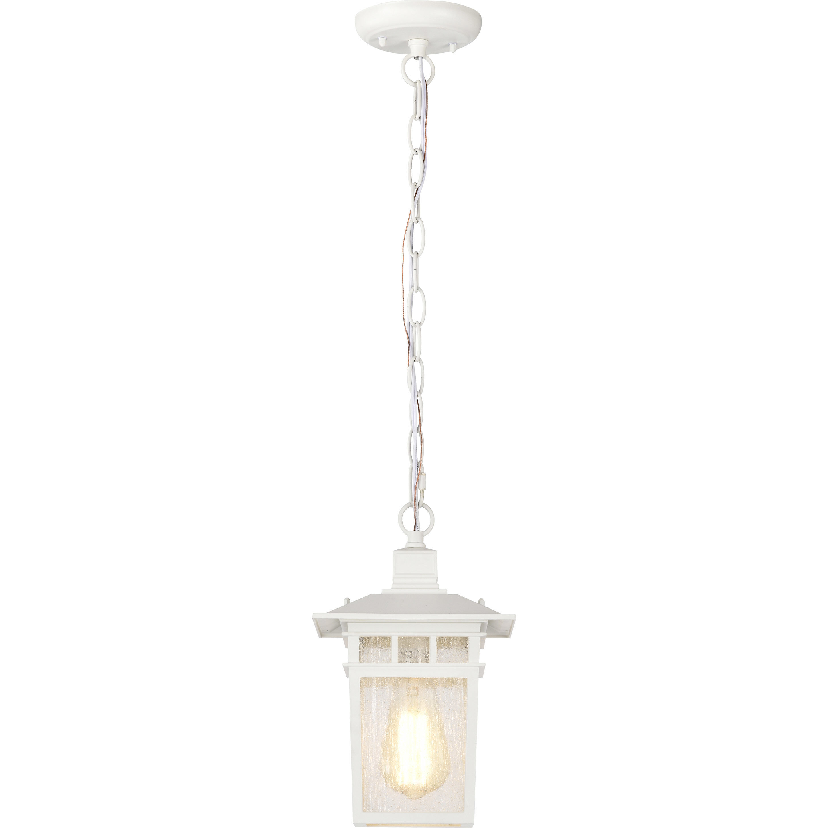 Cove Neck 1 Light 7 inch White Outdoor Hanging Lantern