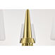 Lune 30 inch Vintage Brass Chandelier Ceiling Light