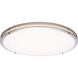 Glamour LED 23.62 inch Brushed Nickel Flush Mount Ceiling Light