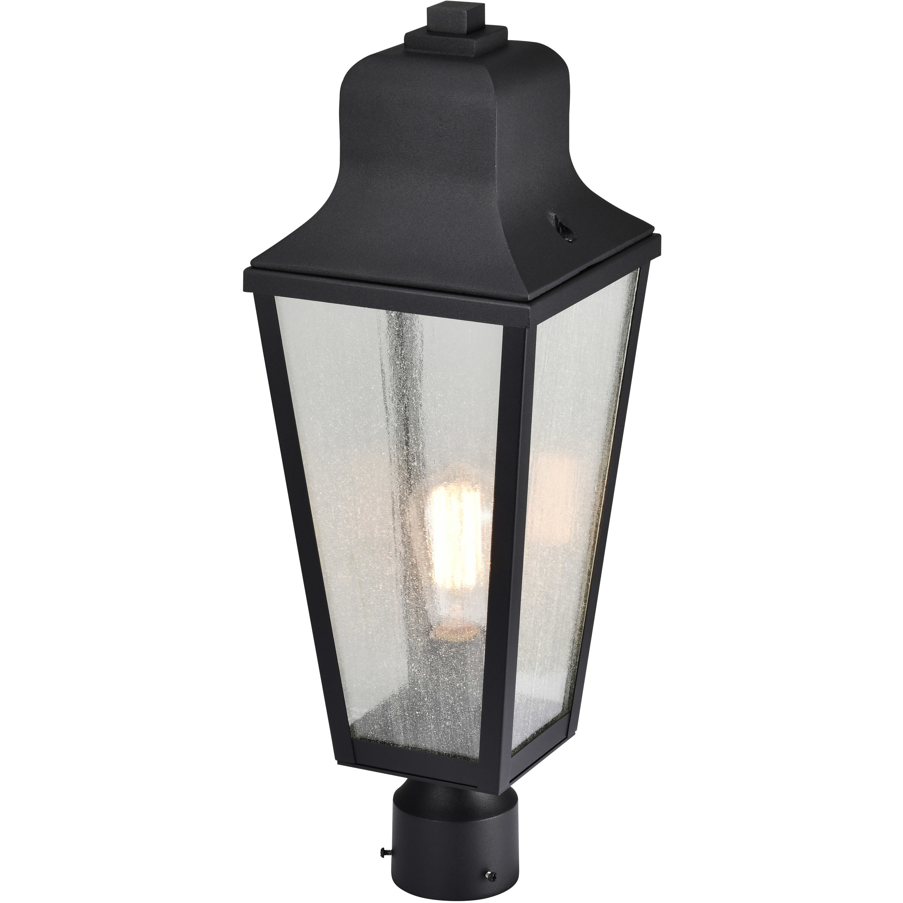 Lawrence 1 Light 22.75 inch Matte Black Outdoor Post Light