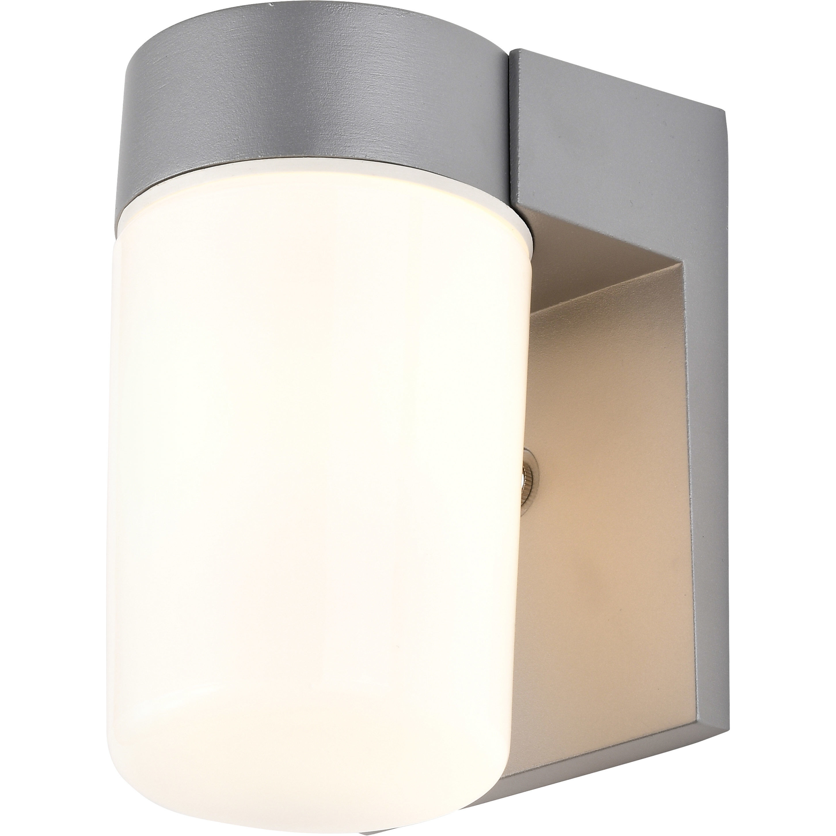 Brentwood 1 Light 8 inch Satin Aluminum Outdoor Wall Mount