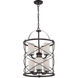 Ginger 6 Light 16 inch Old Bronze Chandelier Ceiling Light