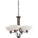 Bentley 4 Light 27.63 inch Hazel Bronze Chandelier Ceiling Light