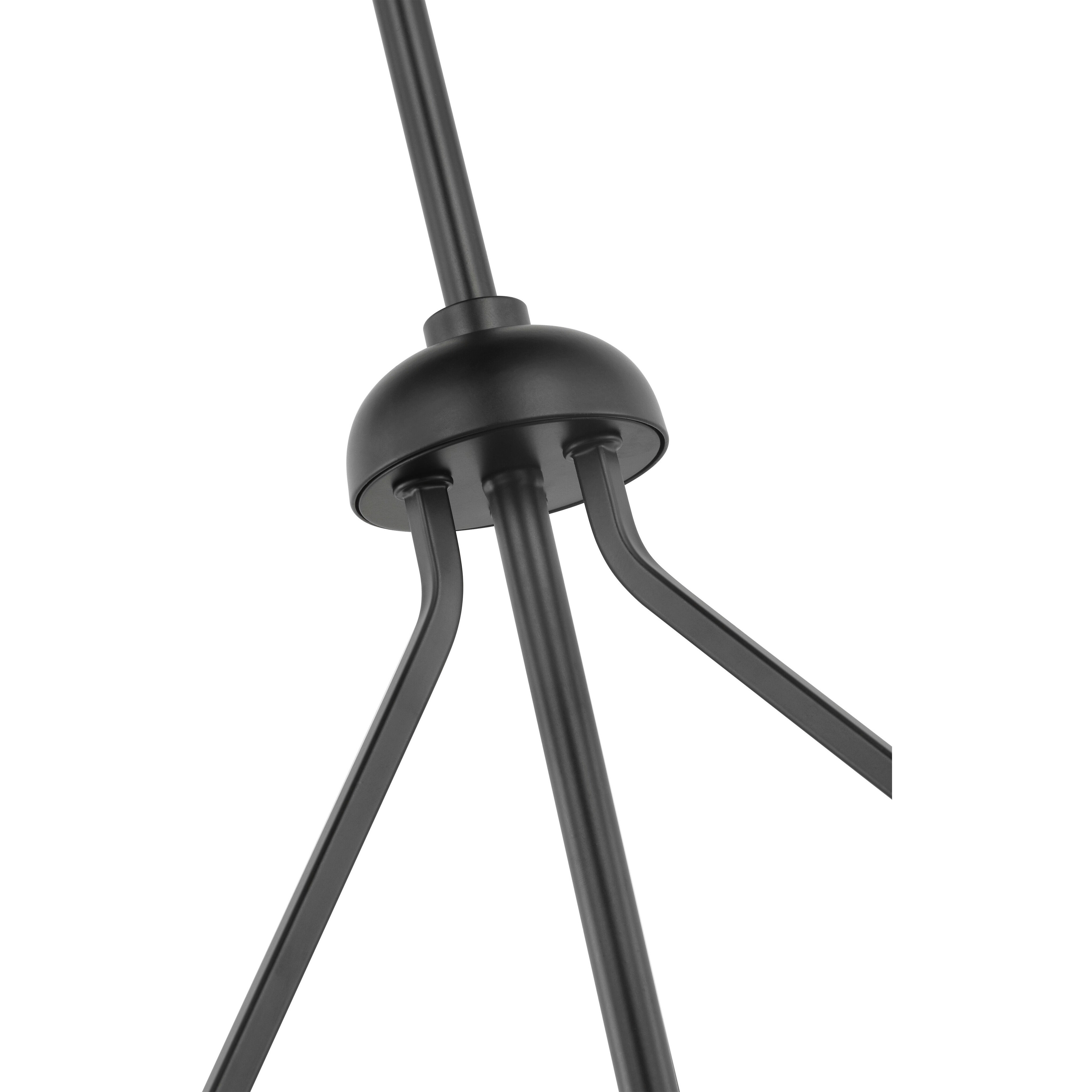 Halter 4 Light 22.63 inch Matte Black and Natural Brass Pendant Ceiling Light