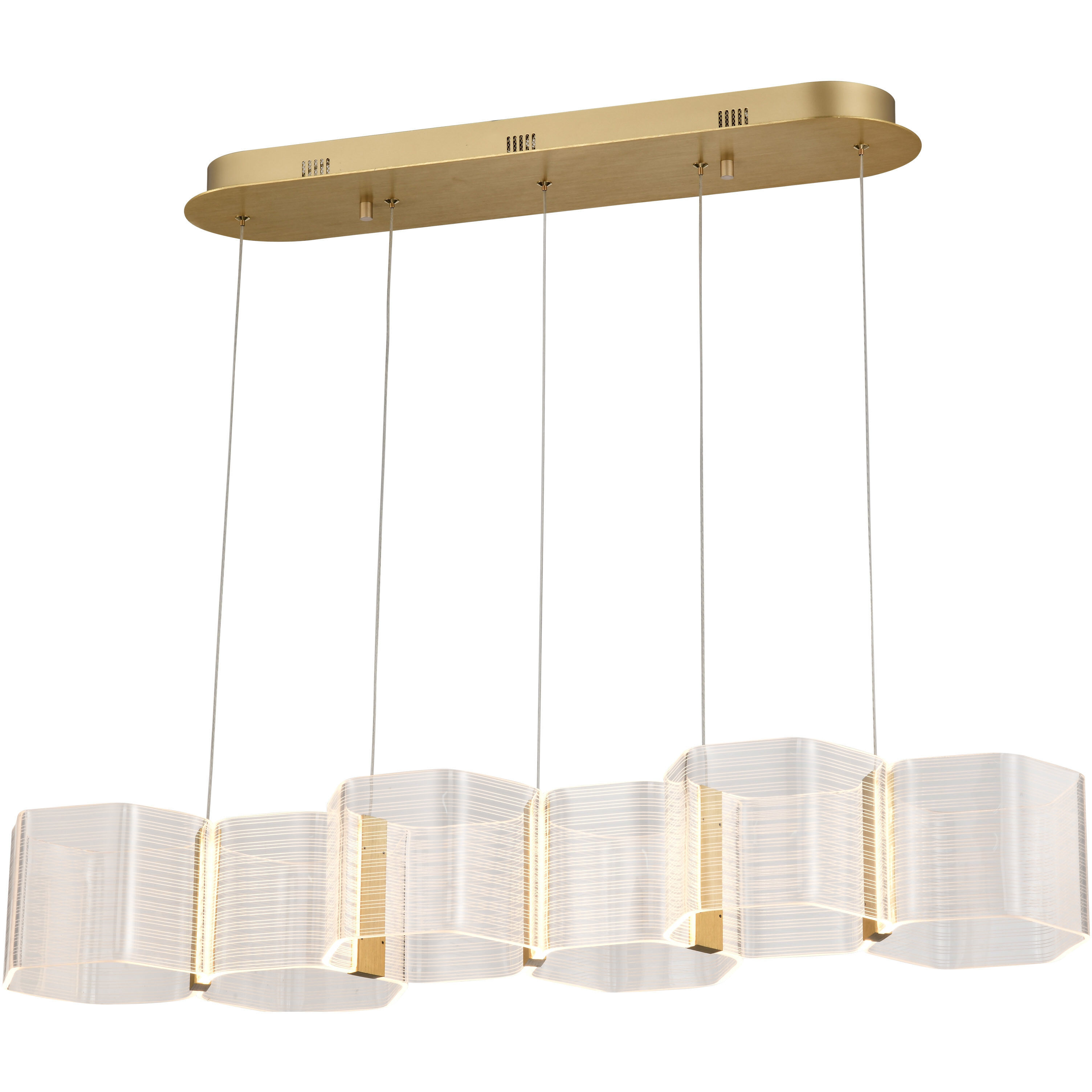Kenzo LED 10.25 inch Polished Anodized Bronze Pendant Ceiling Light