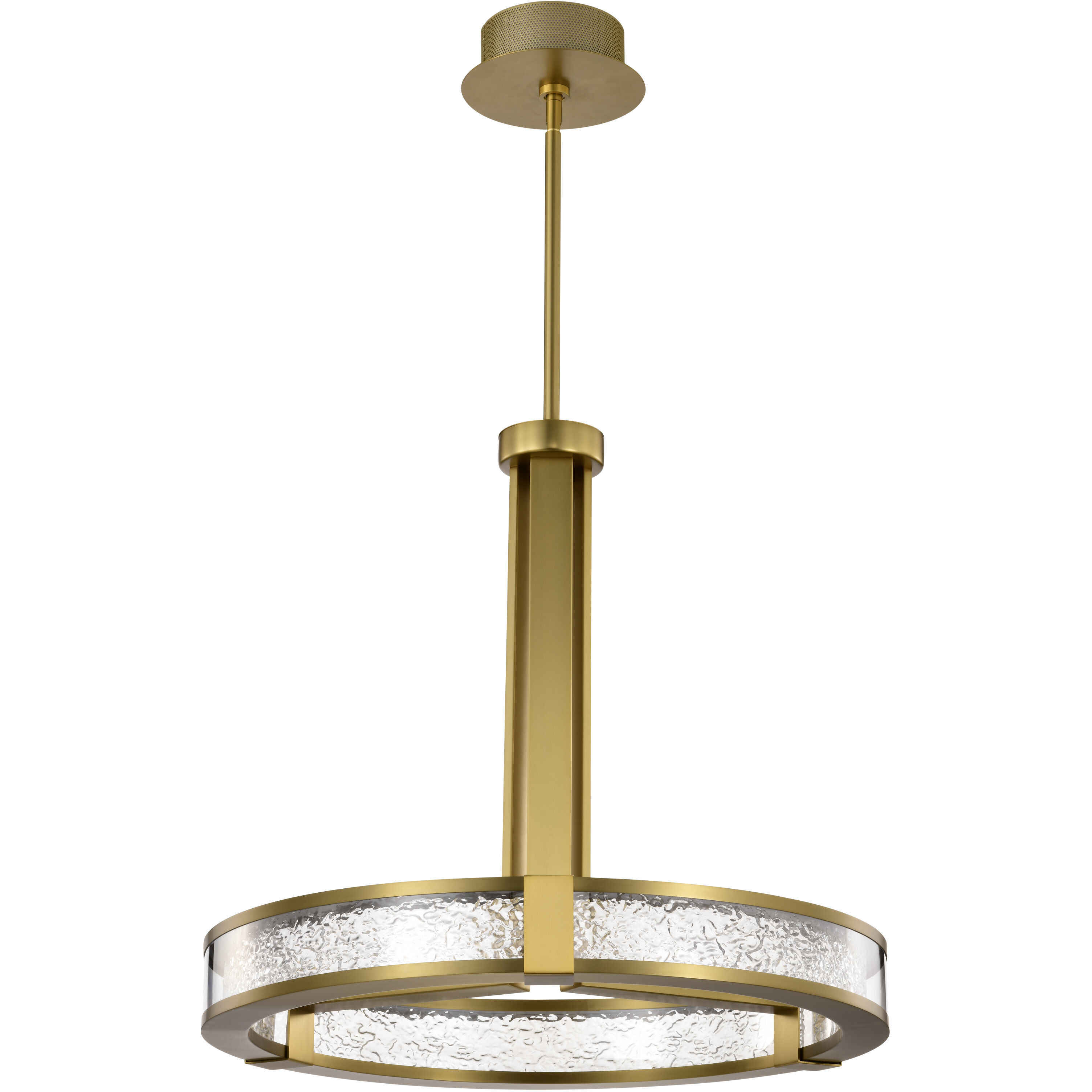 Darrow LED 24 inch Vintage Brass Pendant Ceiling Light