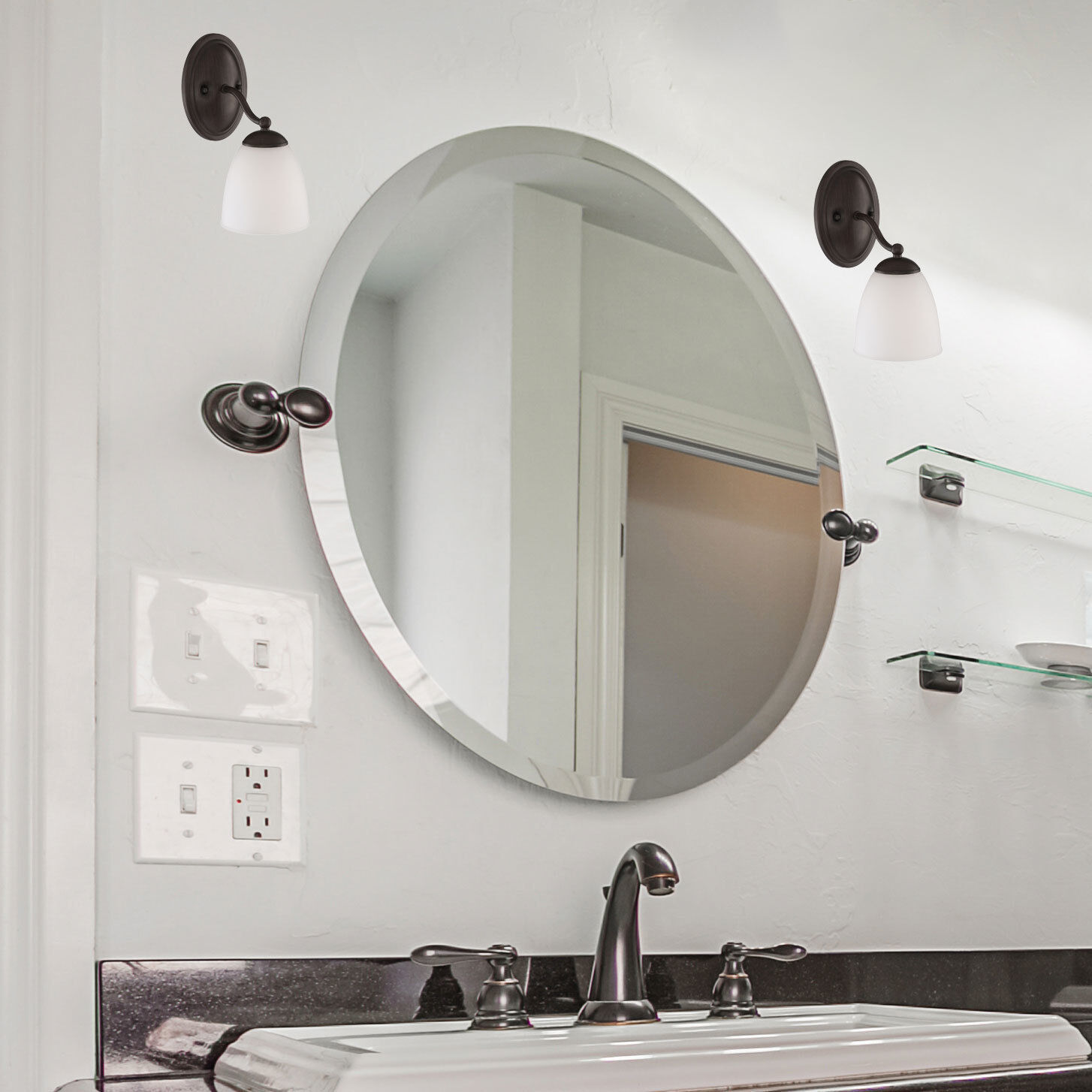 Patton 1 Light 11 inch Prairie Bronze Vanity Light Wall Light