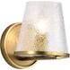 Valentine 6 inch Vintage Brass Vanity Wall Light