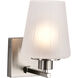 Lune 5.25 inch Brushed Nickel Vanity Wall Light