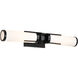 Roselle 2 Light 24 inch Matte Black Vanity Light Wall Light