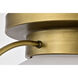 Lakeshore 1 Light 18 inch Natural Brass Flush Mount Ceiling Light