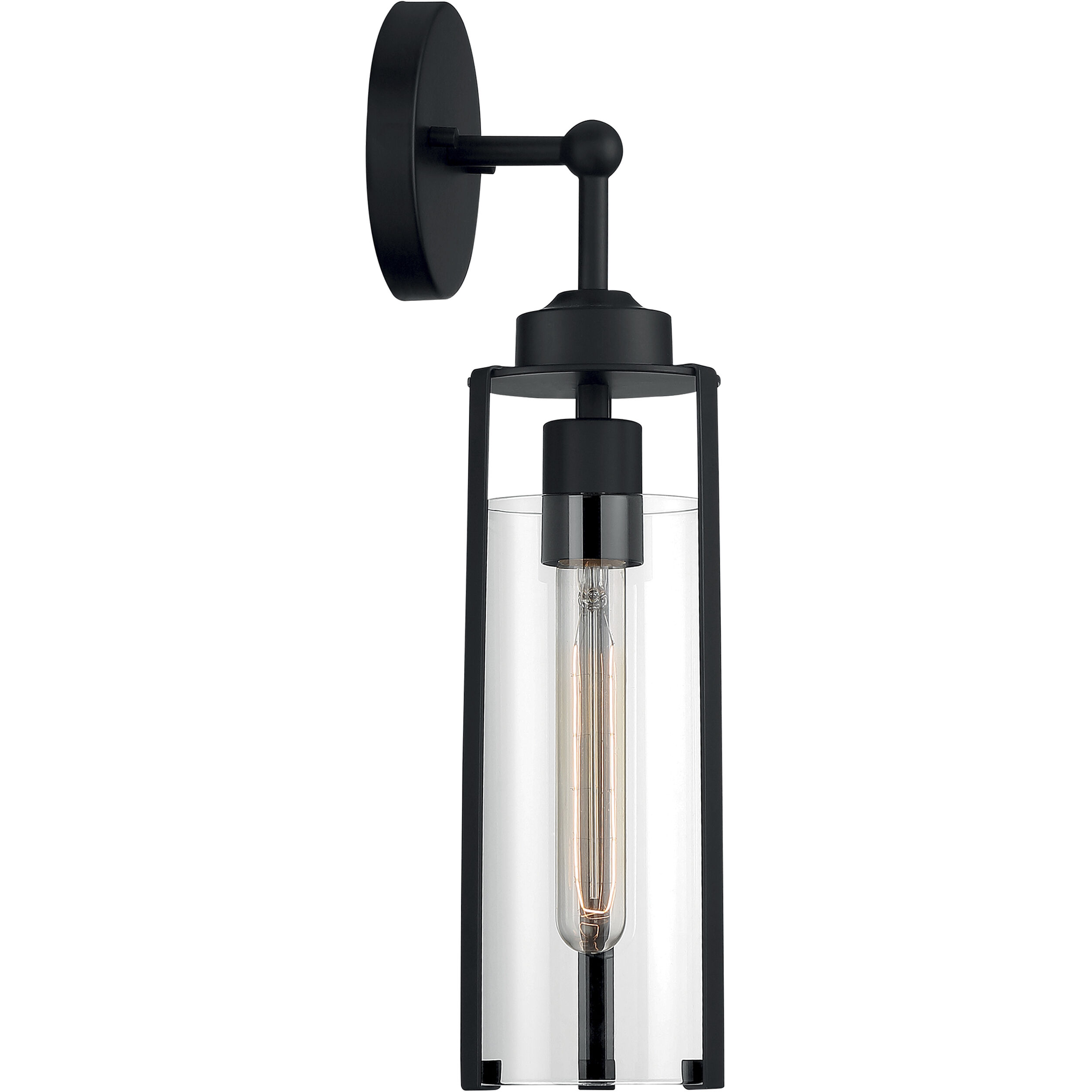 Marina 1 Light 5 inch Matte Black Vanity Light Wall Light