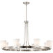 Royale 40 inch Brushed Nickel Chandelier Ceiling Light