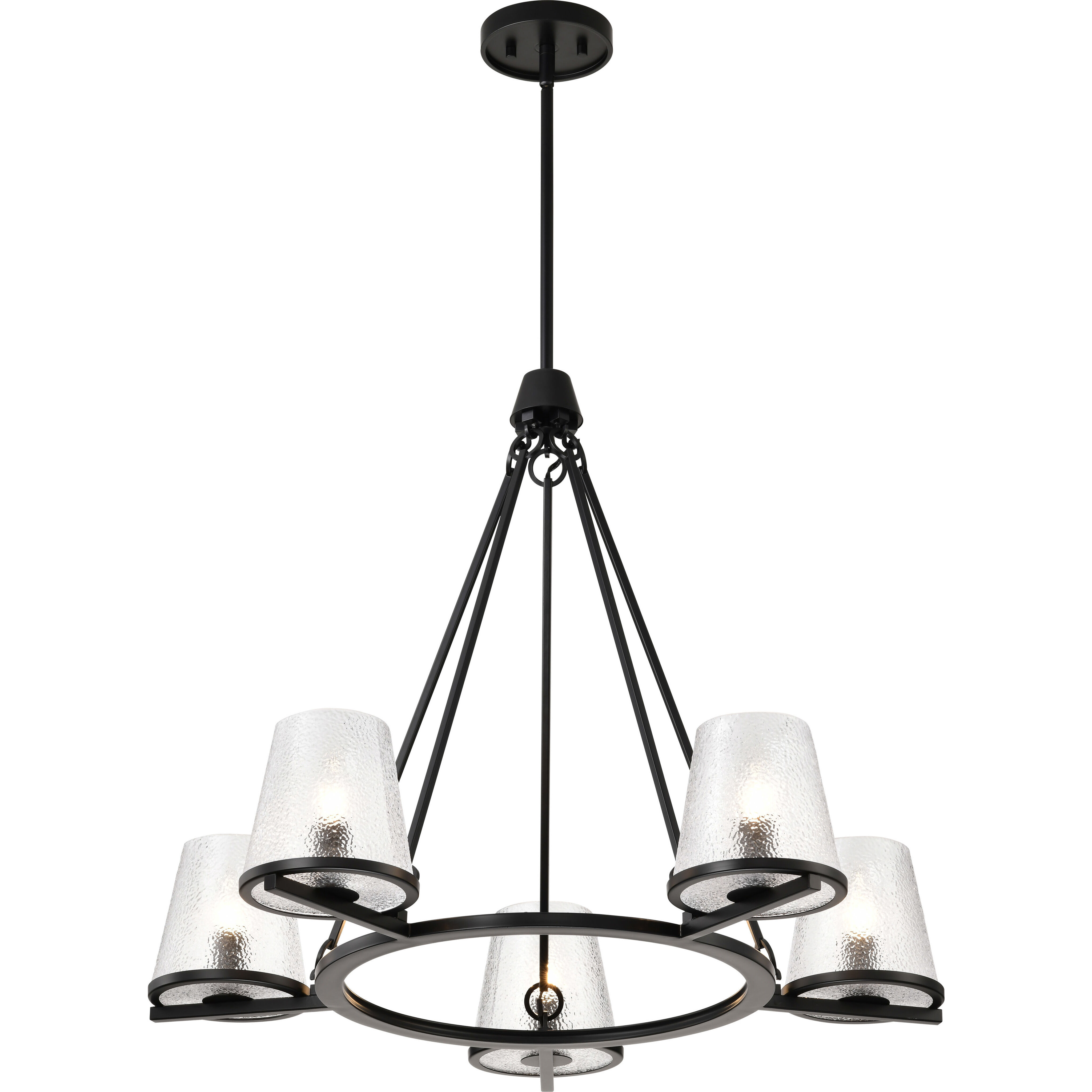 Valentine 30 inch Black Chandelier Ceiling Light