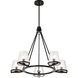 Valentine 30 inch Black Chandelier Ceiling Light