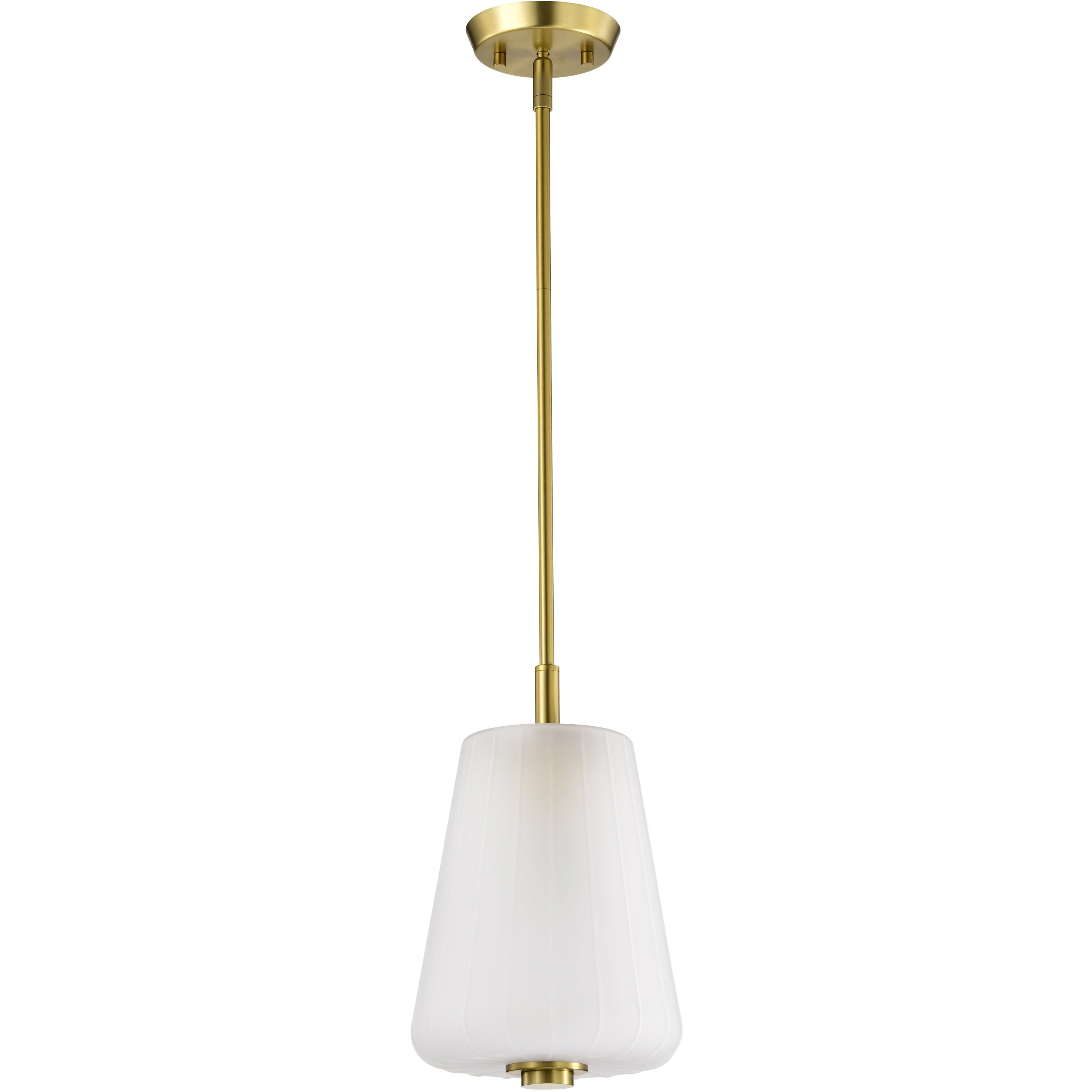 Lune 8 inch Vintage Brass Pendant Ceiling Light