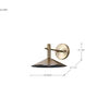 Corrine LED 9.88 inch Burnished Brass Vanity Light Wall Light