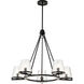 Valentine 30 inch Black Chandelier Ceiling Light