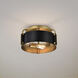 Altos 3 Light 14 inch Matte Black Semi Flush Mount Ceiling Light