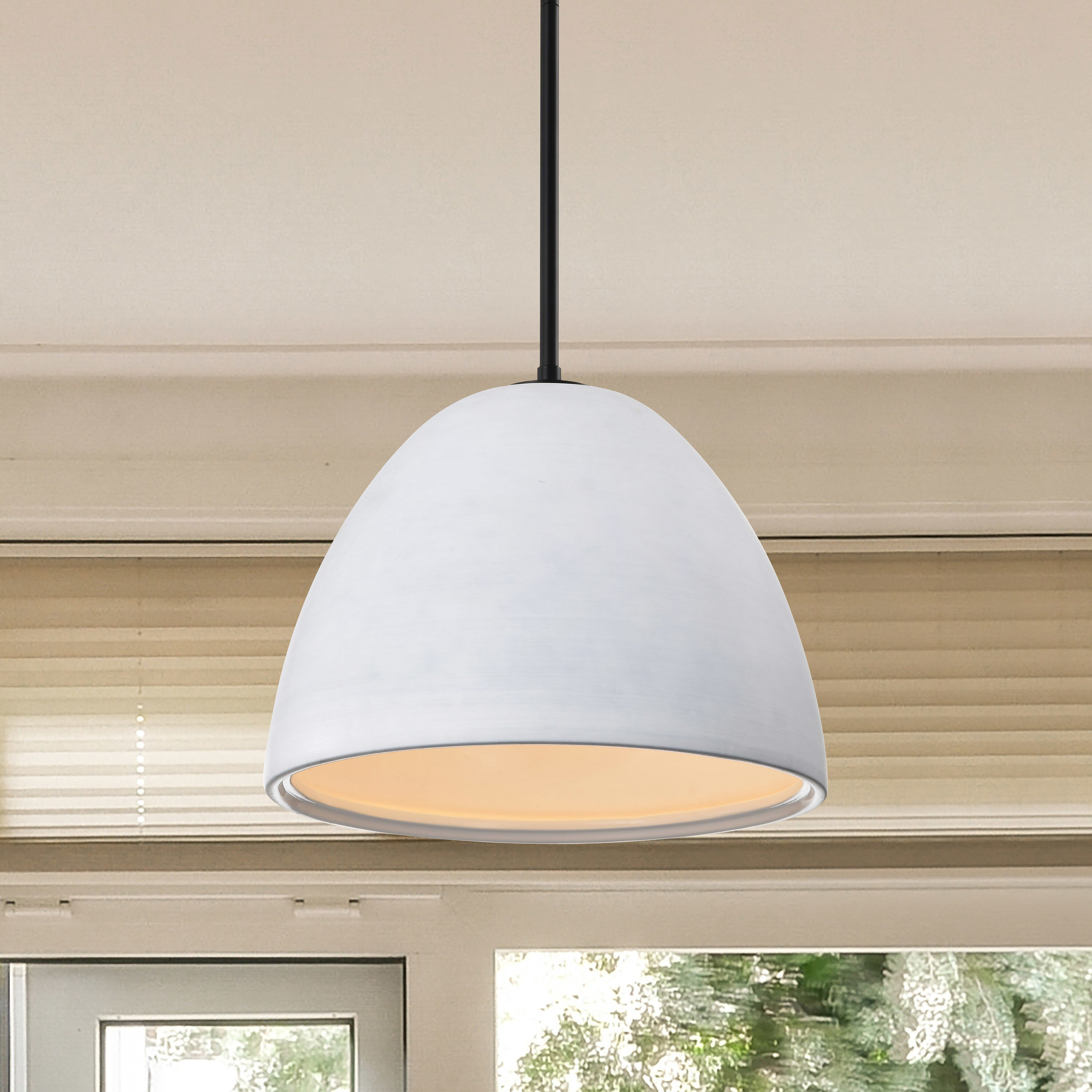 Collins 14 inch Matte Black Pendant Ceiling Light