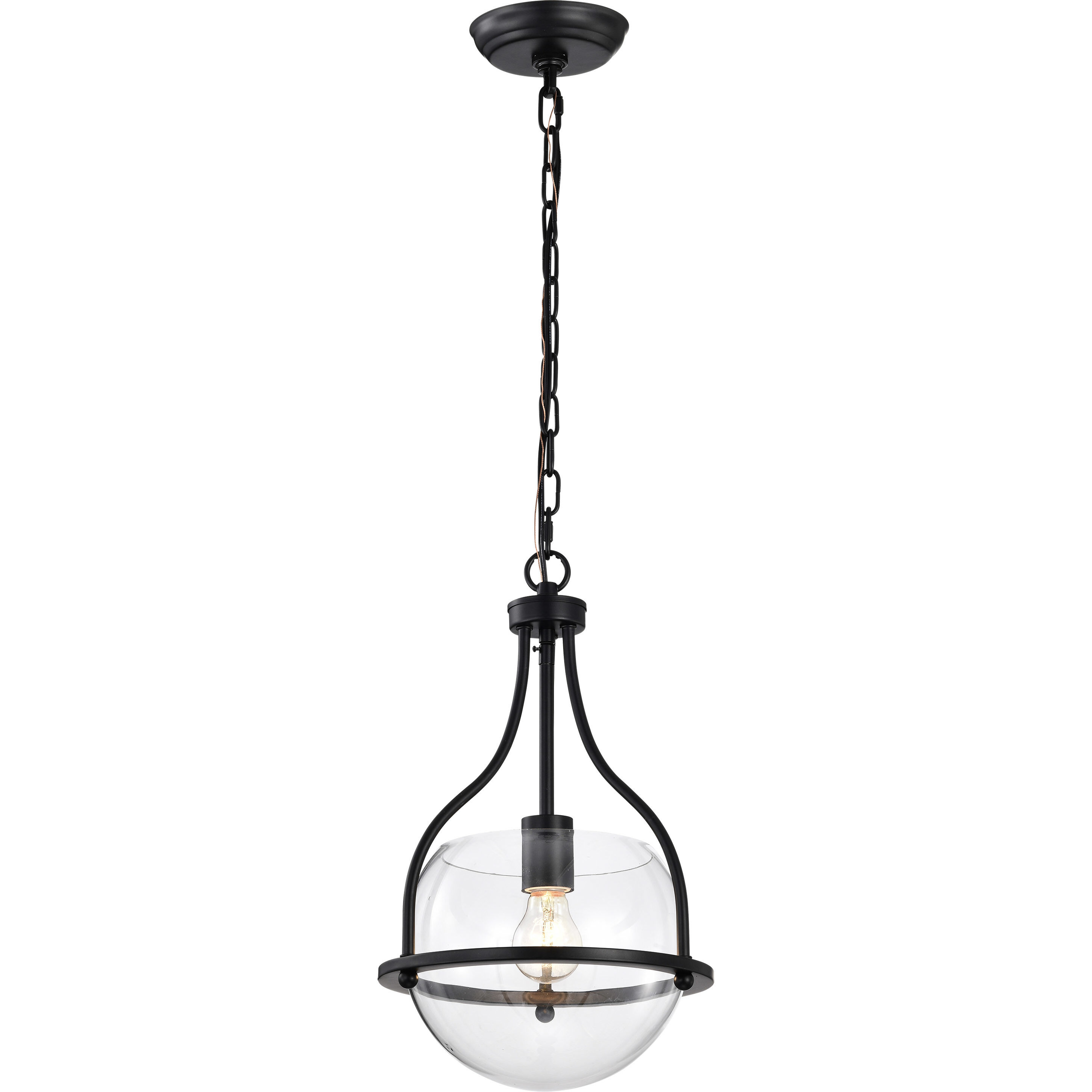 Amado 1 Light 10 inch Matte Black Pendant Ceiling Light