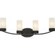 Denver 4 Light 29 inch Mahogany Bronze Vanity Light Wall Light