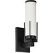 Roselle 1 Light 4.5 inch Matte Black Vanity Light Wall Light