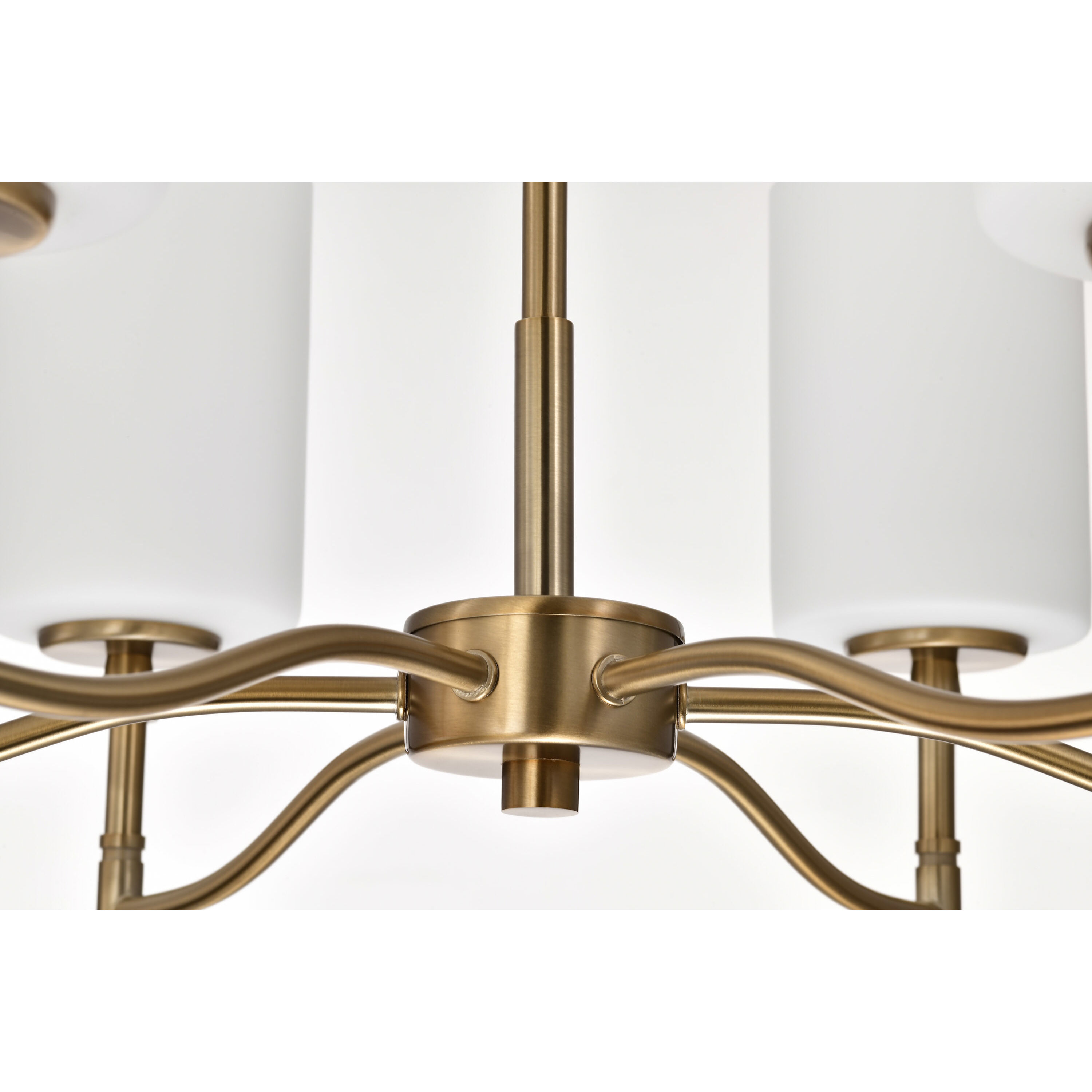Liam 25 inch Burnished Brass Chandelier Ceiling Light