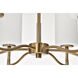 Liam 25 inch Burnished Brass Chandelier Ceiling Light