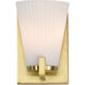 Royale 4.5 inch Burnished Brass Vanity Wall Light