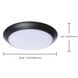 ColorQuick LED 9.49 inch Bronze Close-to-Ceiling LED Disk Ceiling Light