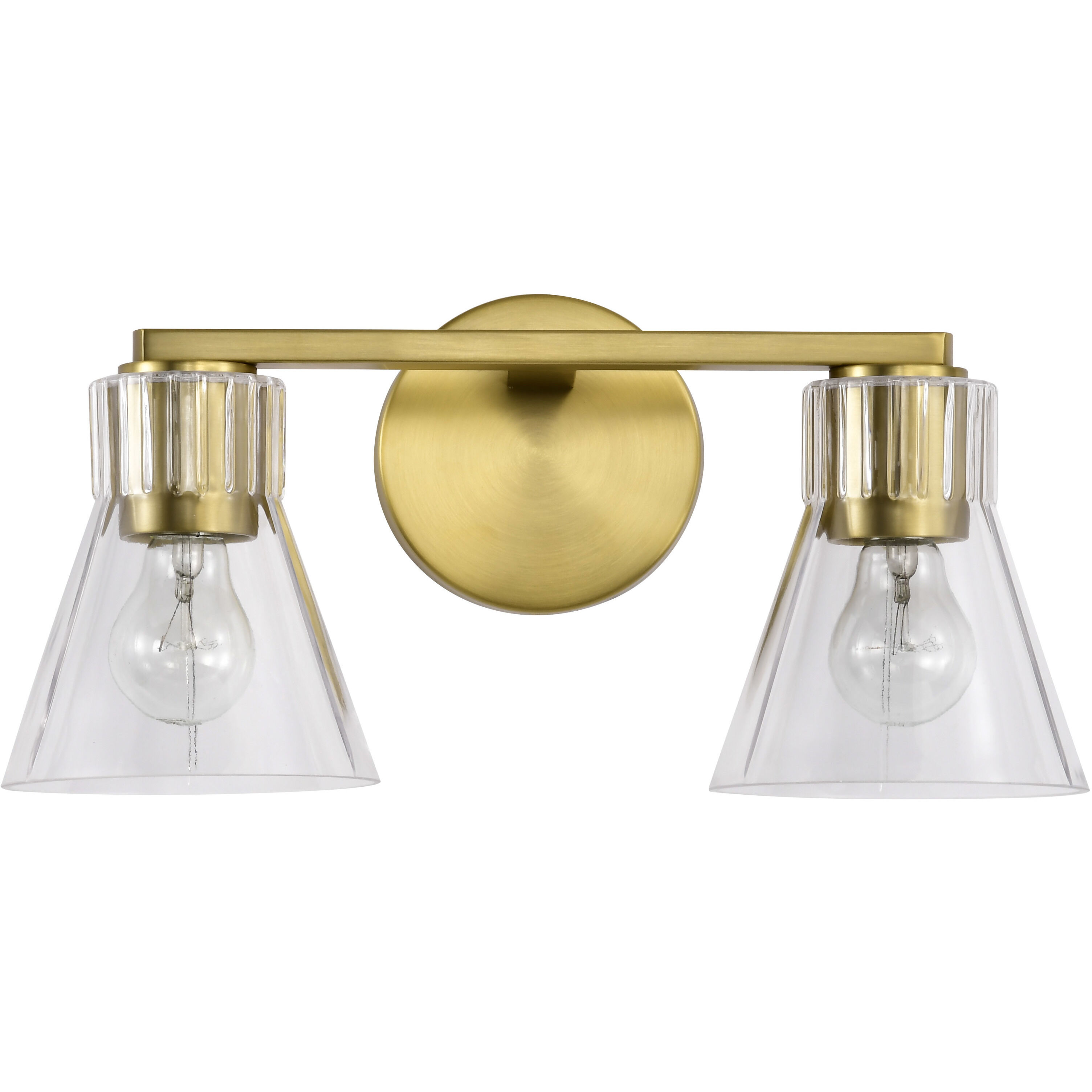 Gianna 16 inch Vintage Brass Vanity Wall Light
