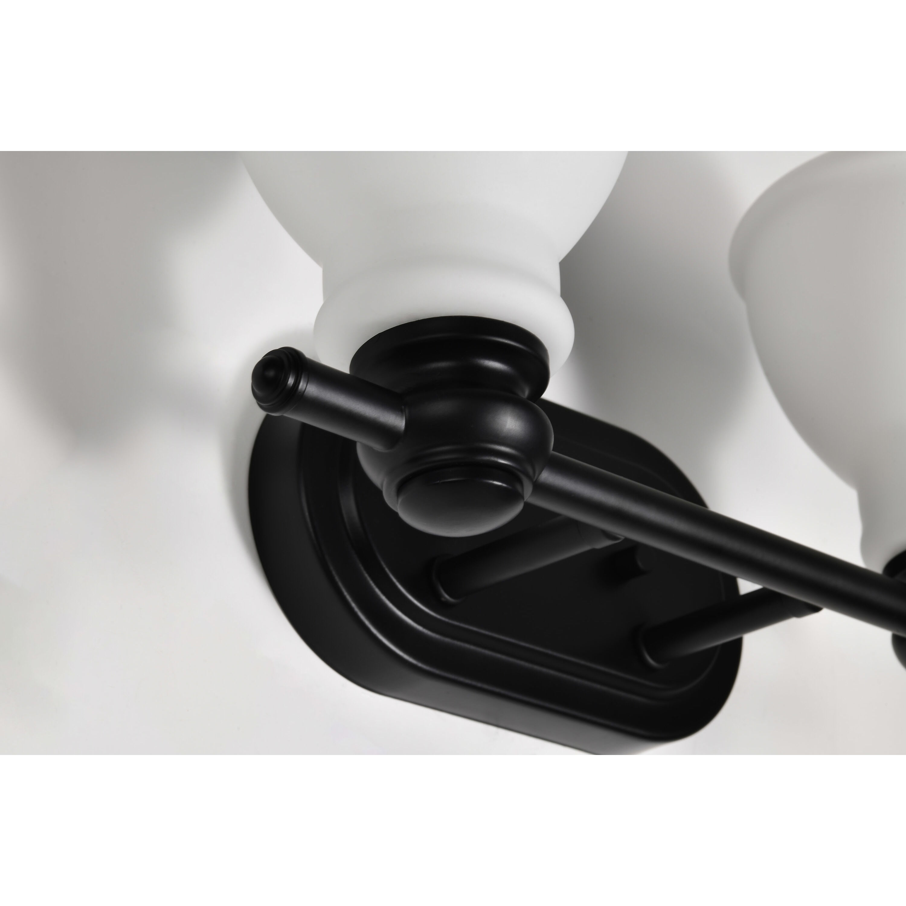 Russel 2 Light 14.75 inch Matte Black Vanity Light Wall Light