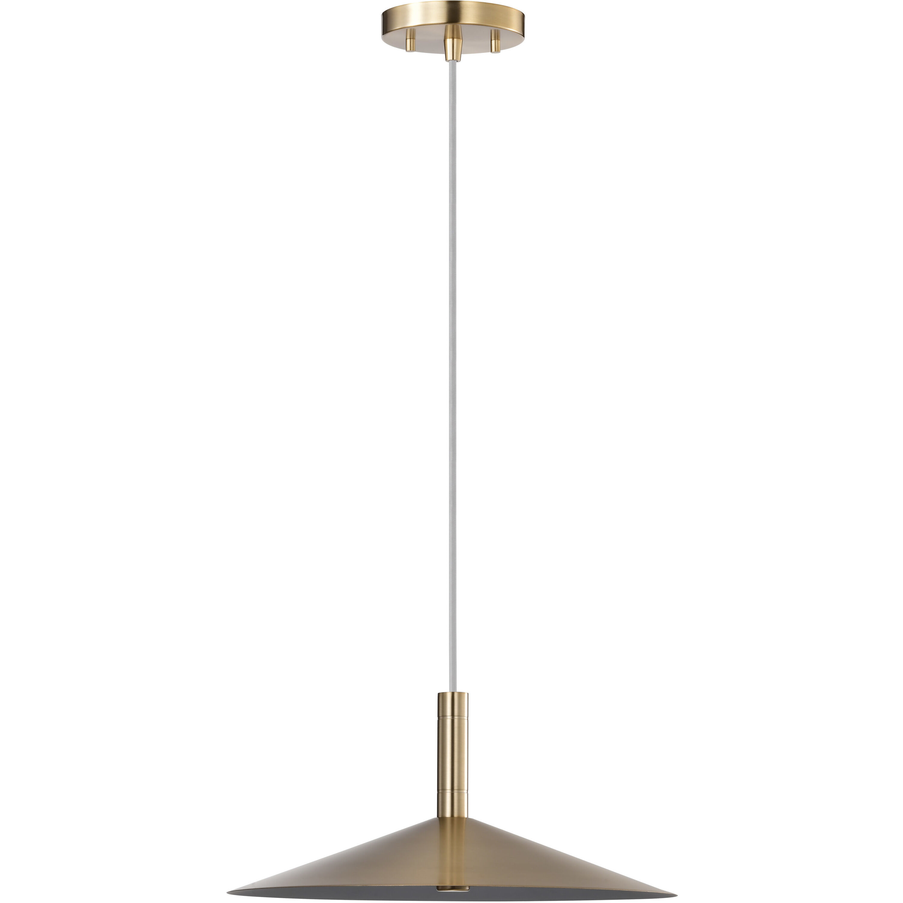 Corrine LED 14 inch Burnished Brass Pendant Ceiling Light