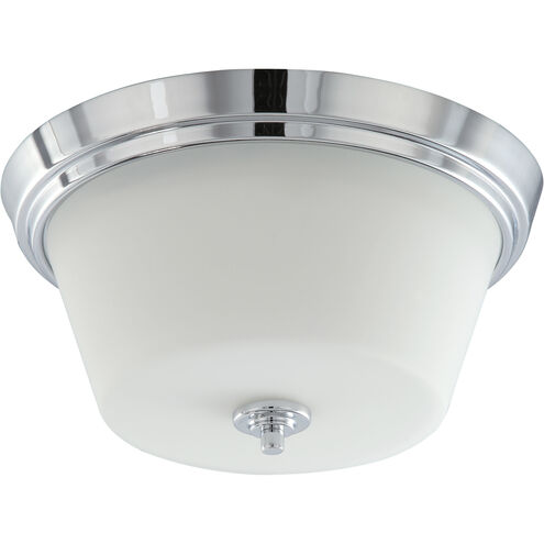 Bento 3 Light 13 inch Polished Chrome Flush Mount Ceiling Light