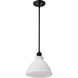 Russel 10 inch Matte Black Pendant Ceiling Light