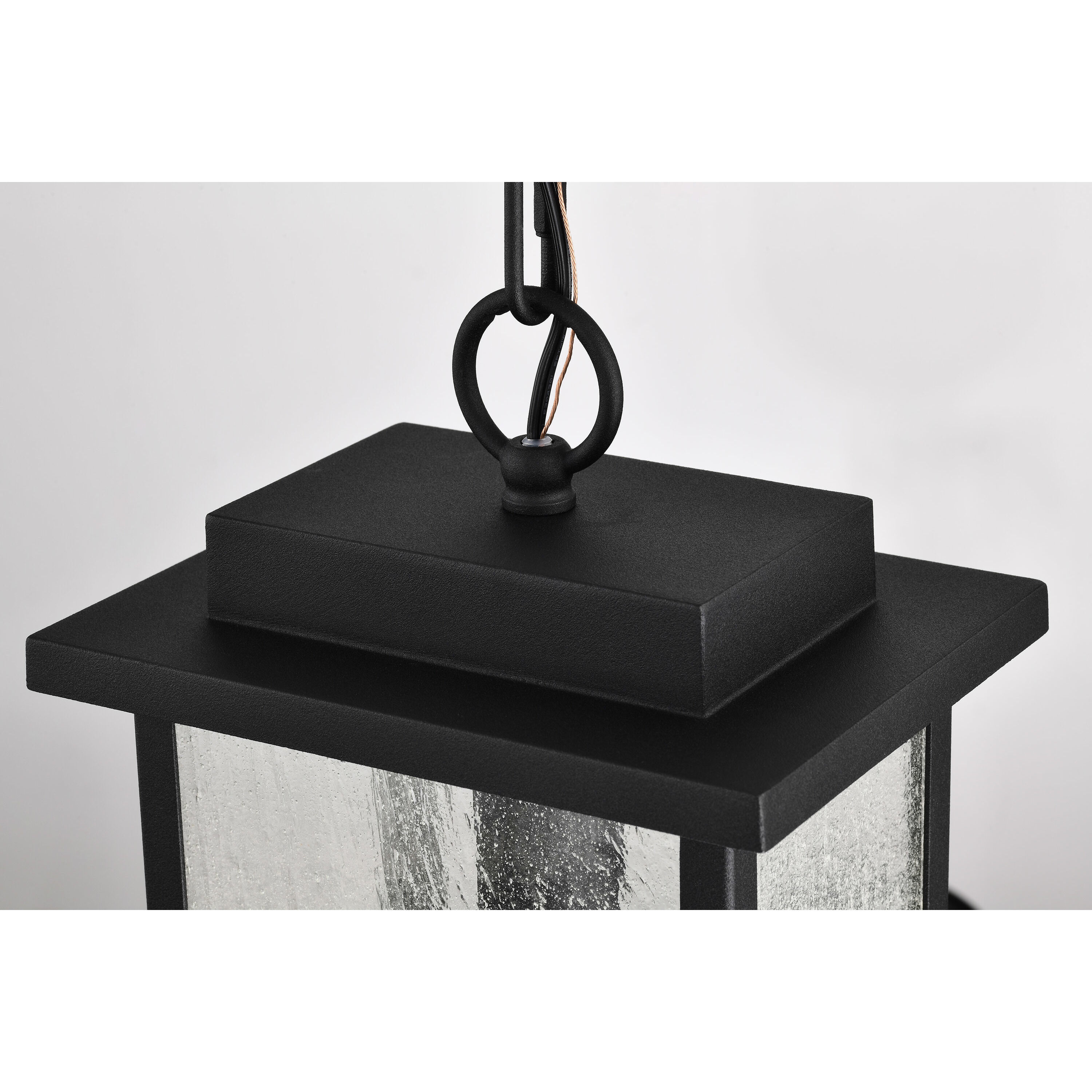 Sullivan 9 inch Matte Black Outdoor Hanging Lantern