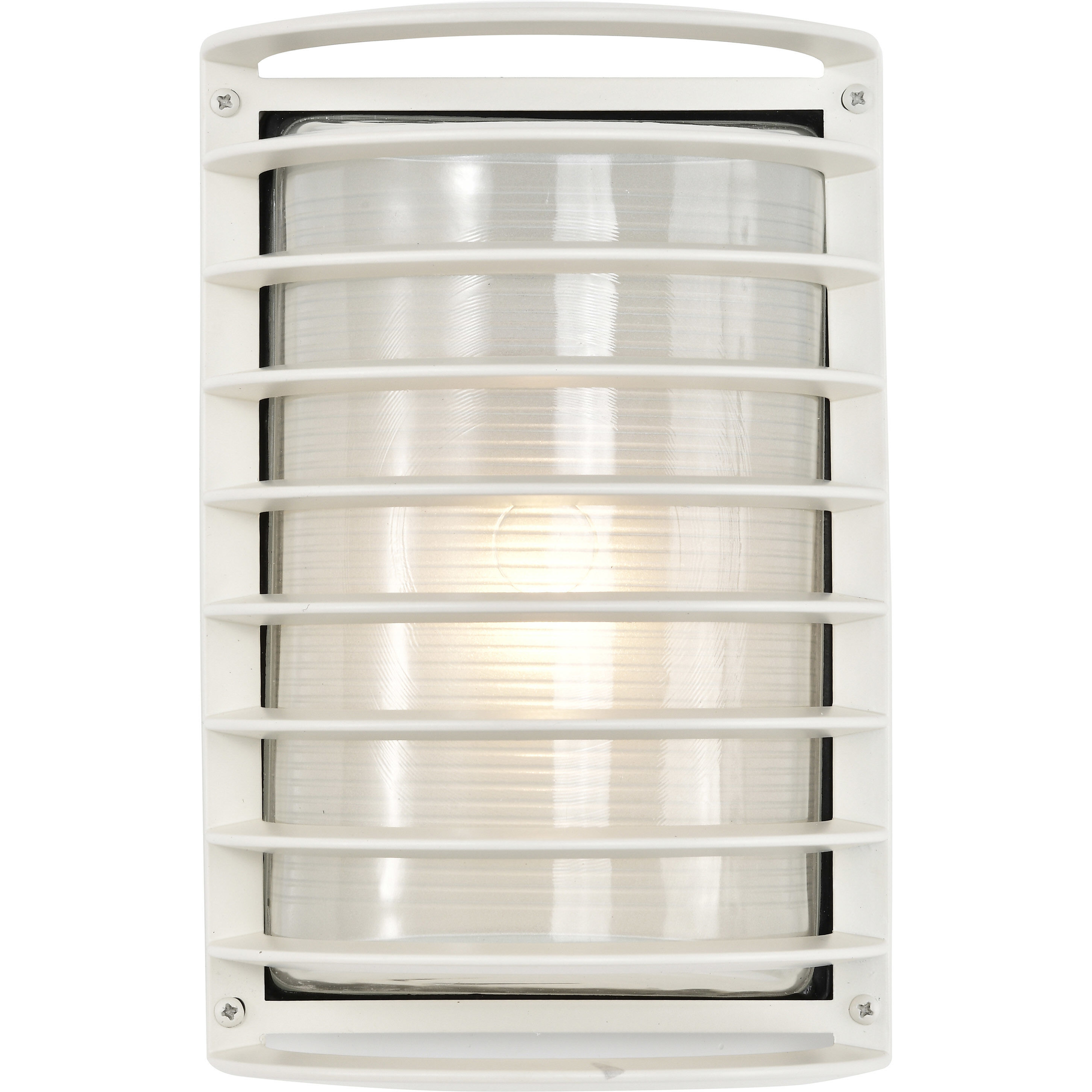 Brentwood 1 Light 10 inch Semi Gloss White Outdoor Bulk Head, Rectangle