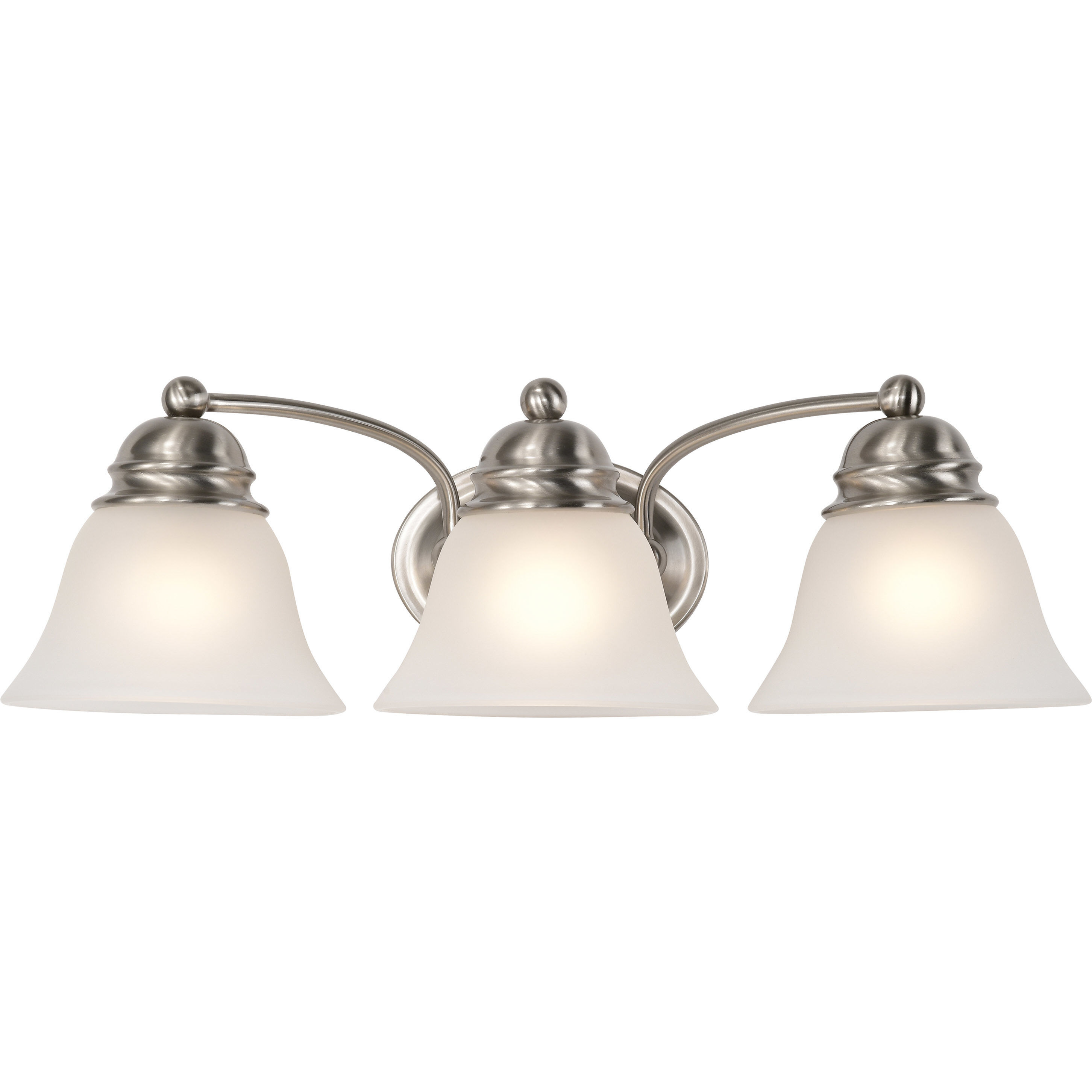 Empire 3 Light 21 inch Brushed Nickel Vanity Light Wall Light