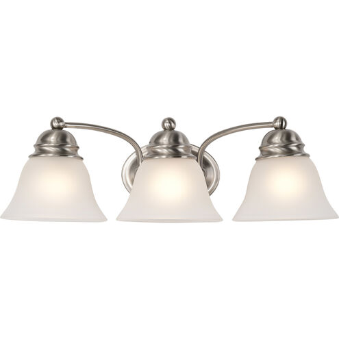 Empire 3 Light 21 inch Brushed Nickel Vanity Light Wall Light