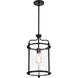 Yorktown 1 Light 10 inch Matte Black Pendant Ceiling Light