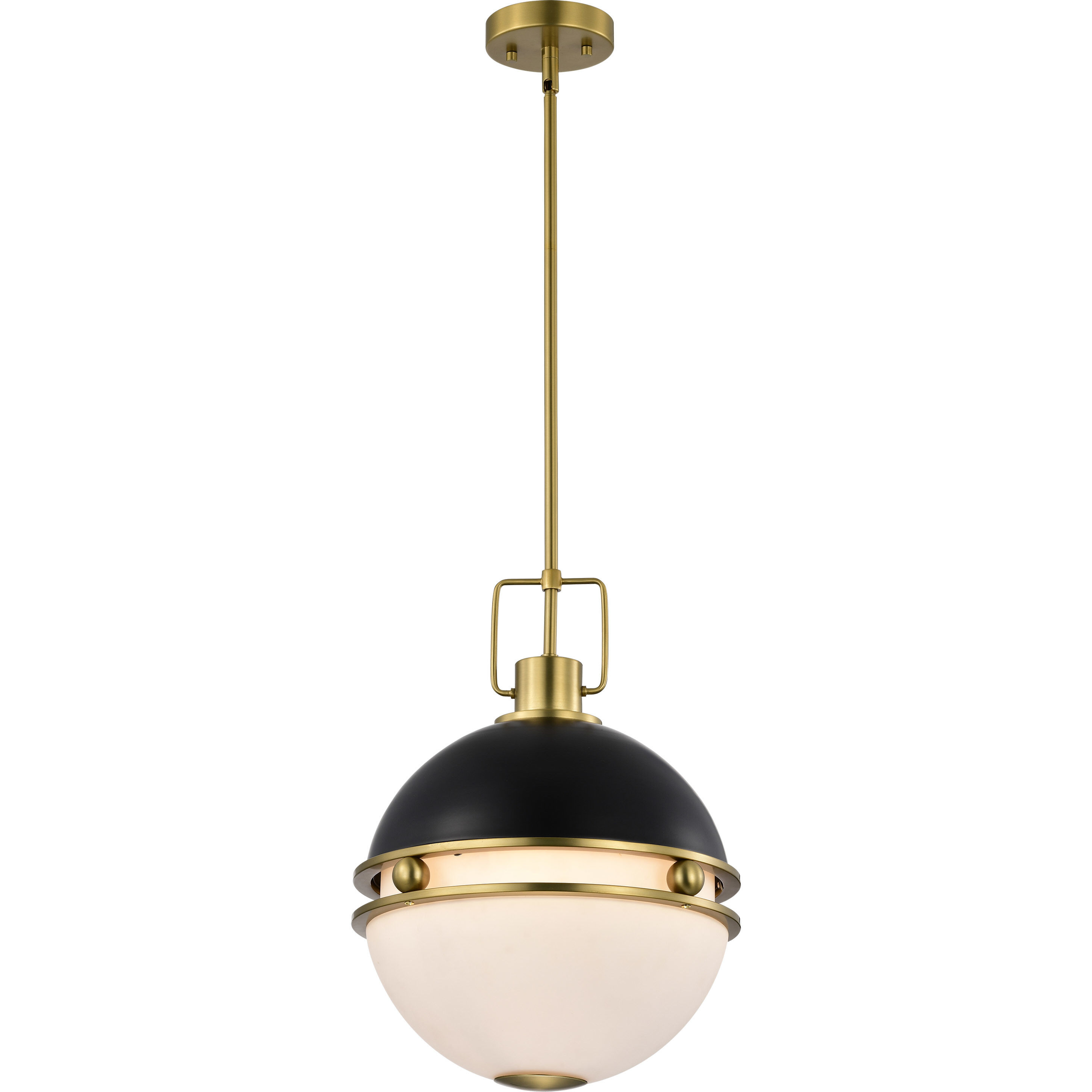 Everton 2 Light 14 inch Matte Black Pendant Ceiling Light