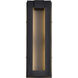 Crew LED 15 inch Sand Black Outdoor Wall Light