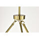 Gianna 30 inch Vintage Brass Chandelier Ceiling Light