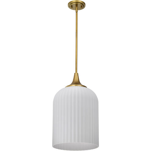 Solara 12 inch Natural Brass Pendant Ceiling Light